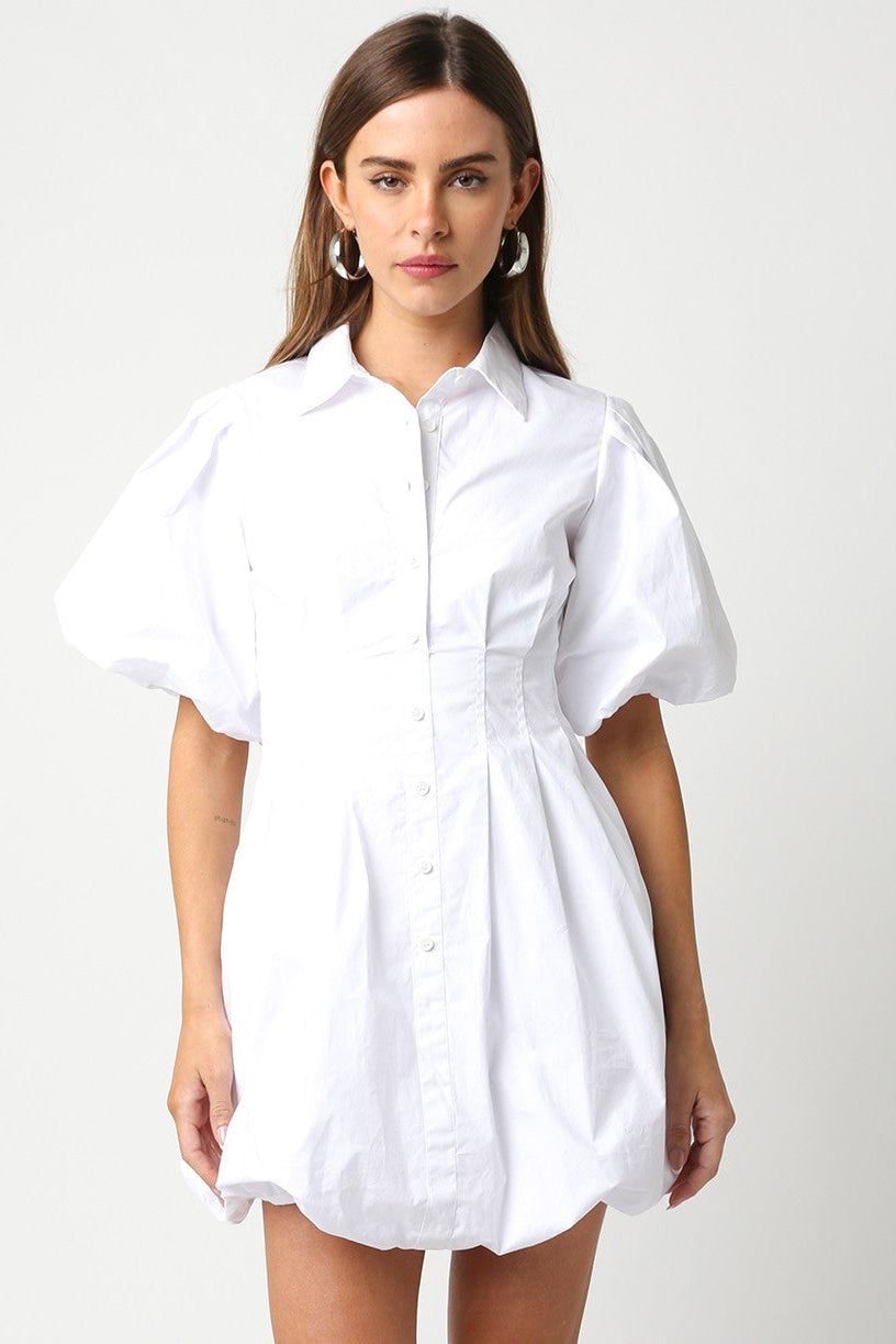 Valerie Puff Sleeve Mini Dress – Brightside Boutique Valerie Puff Sleeve Mini Dress – Brightside Boutique