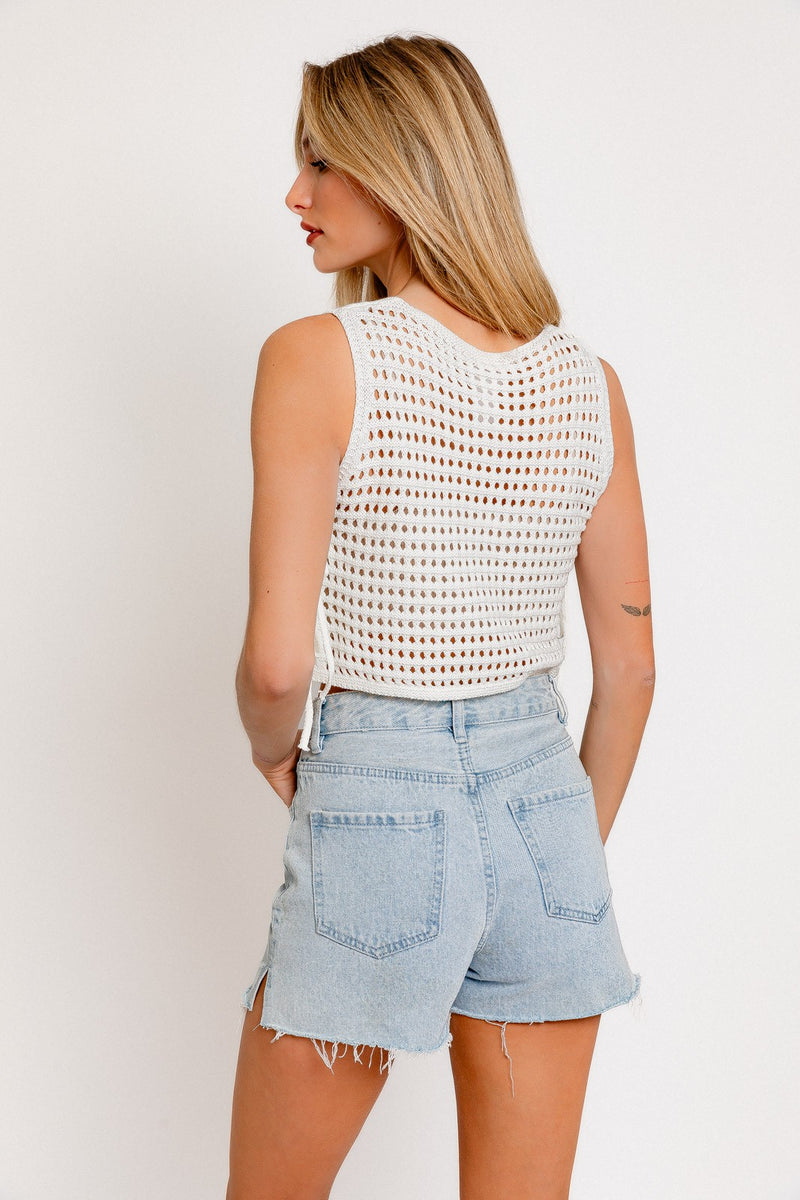 Chapter Is Closed Crochet Top