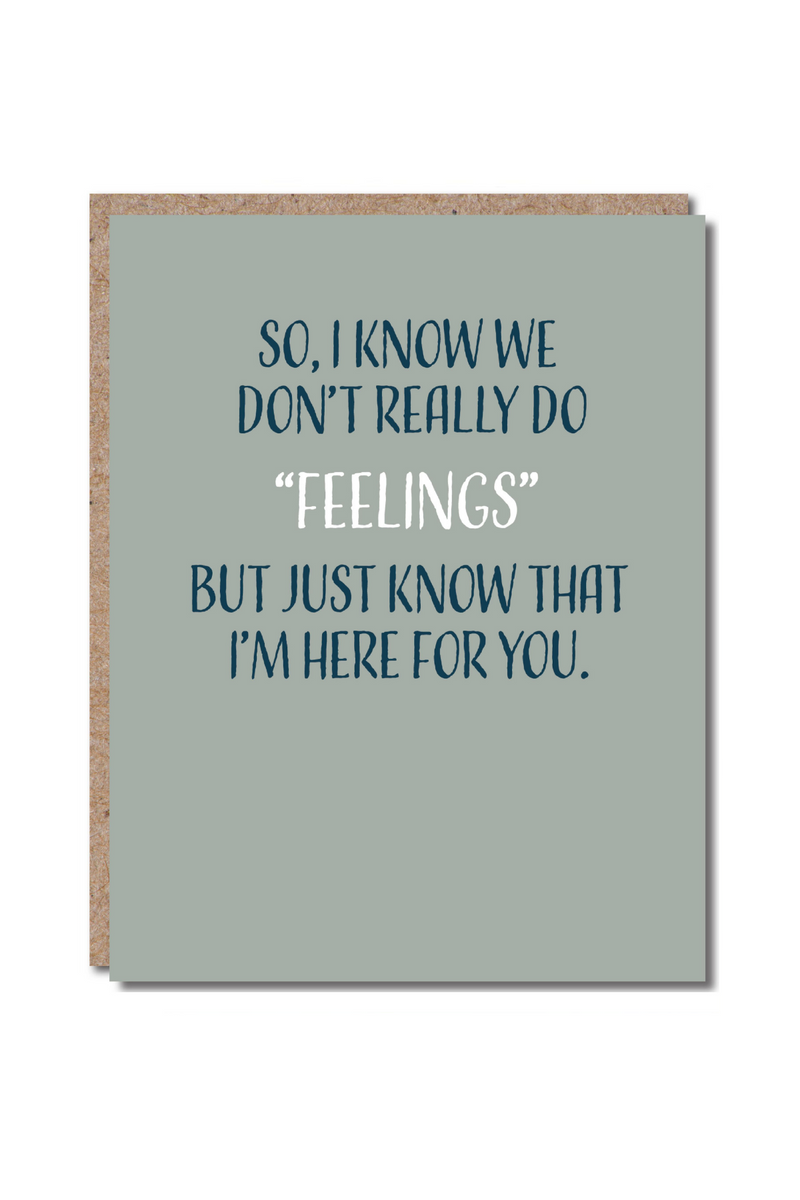"Feelings" Greeting Card