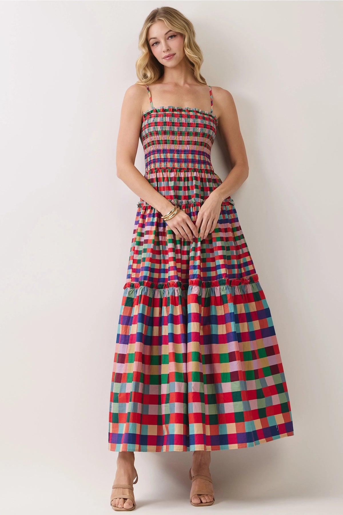 The Autumn Fields Plaid Maxi Dress