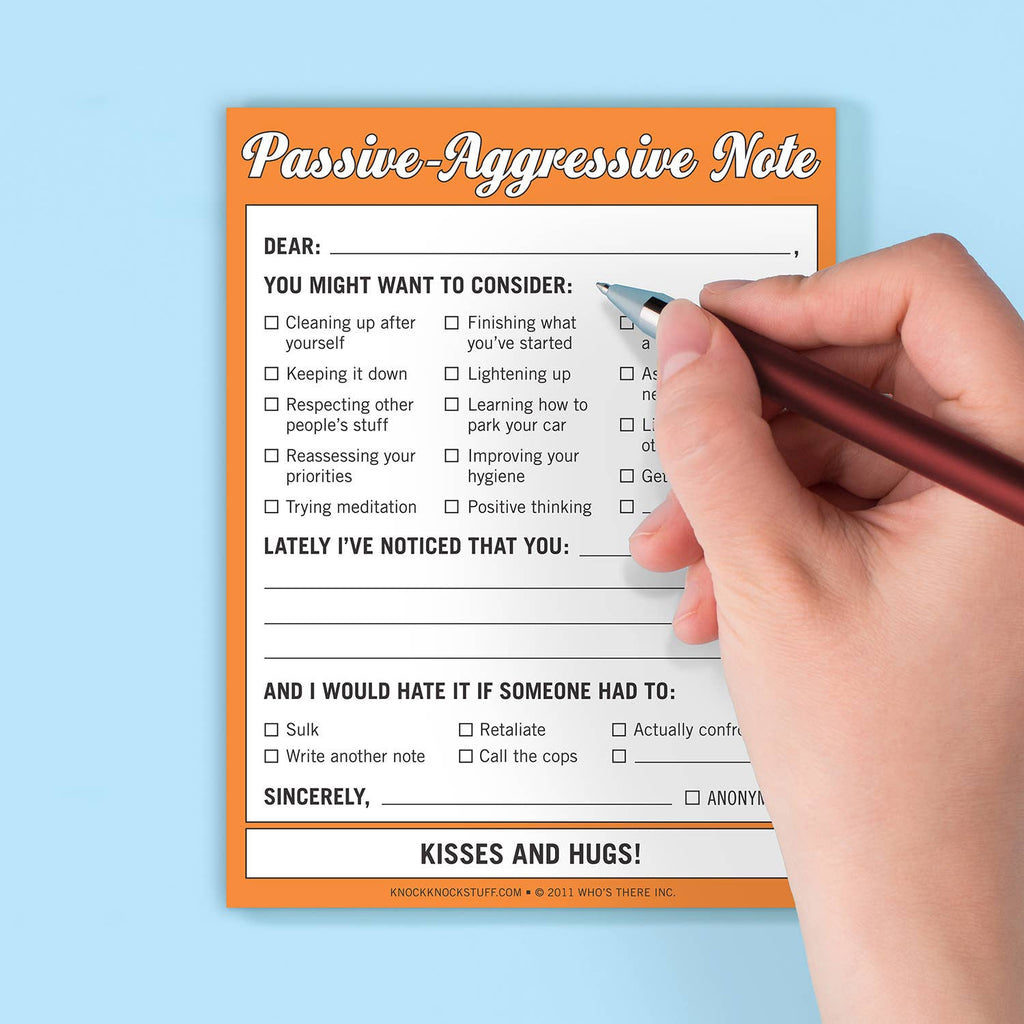 Passive-Aggressive Nifty Note Pad