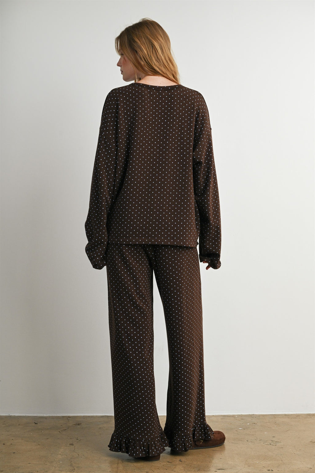 The Maplewood Polka Henley Neck Top