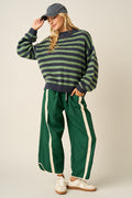 Sporty Stripe Barrel Pants