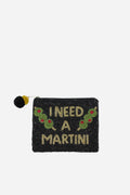 I Need A Martini Beaded Coin Pouch