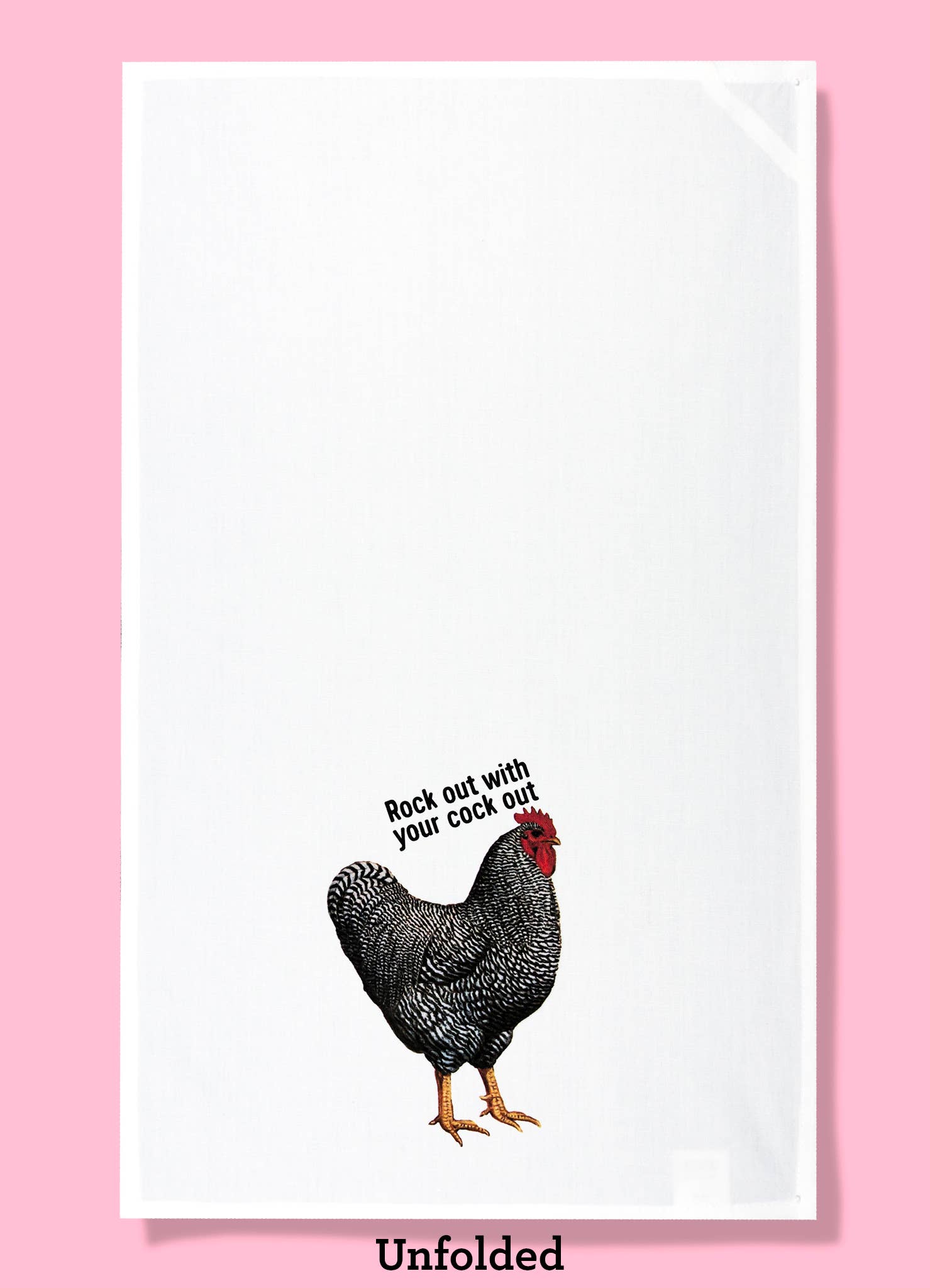 Rock Out With Your Cock Out Tea Towel