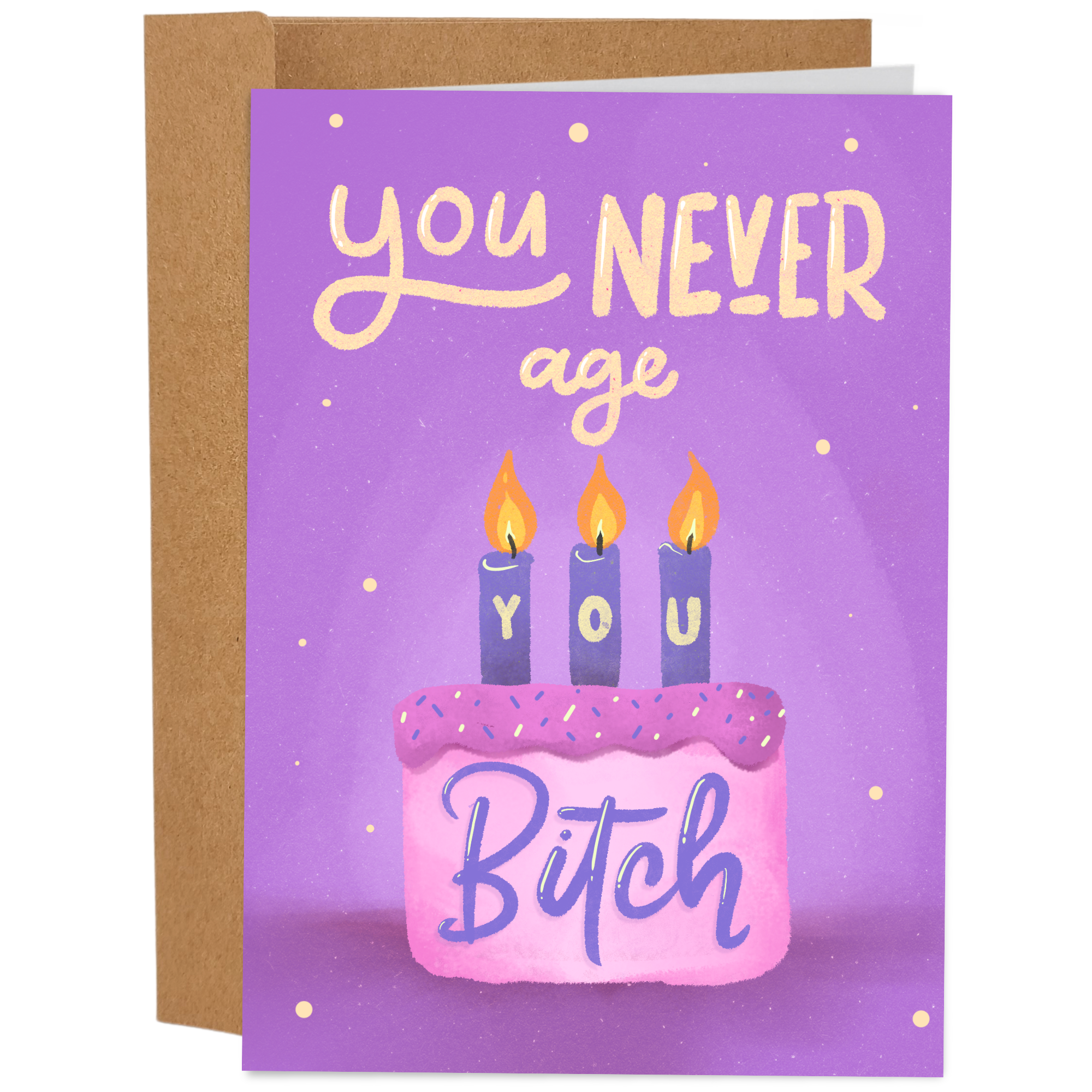 You Never Age You Bitch Birthday Card