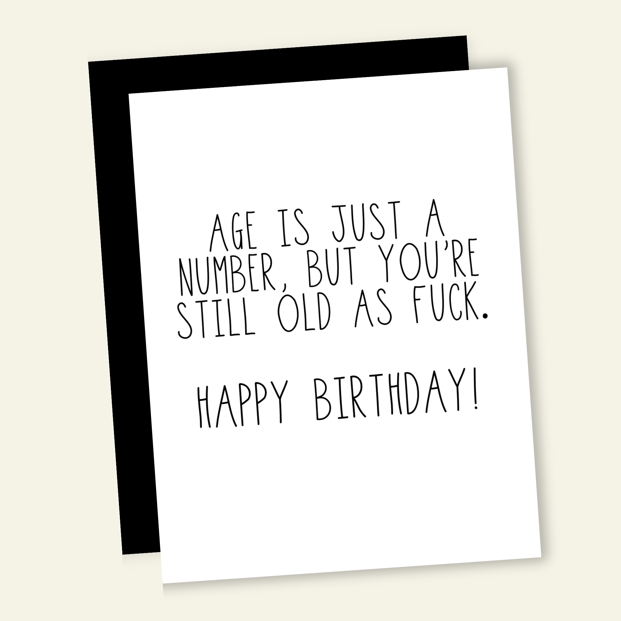 Age is Just a Number Birthday Card