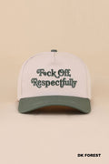 Fuck Off Respectfully Two Tone Snapback