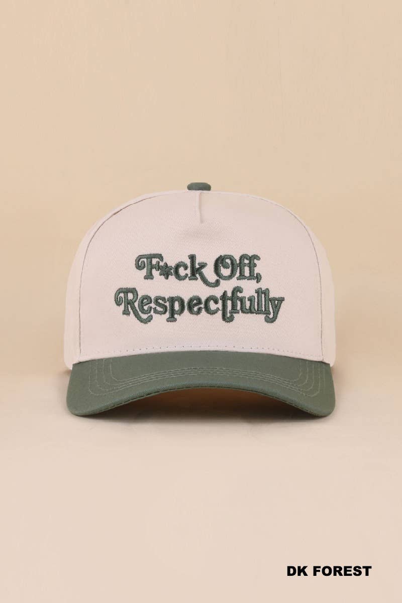 Fuck Off Respectfully Two Tone Snapback