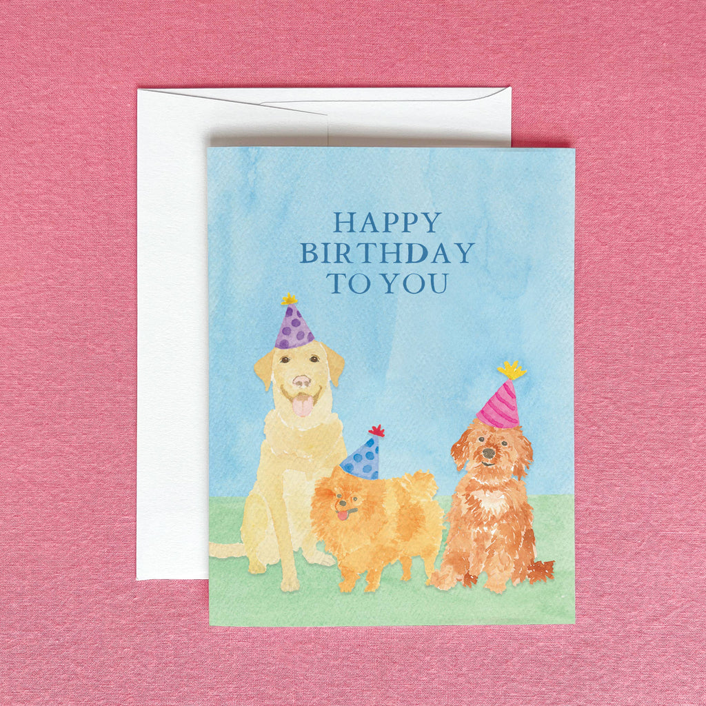 Cute Dogs Birthday Card