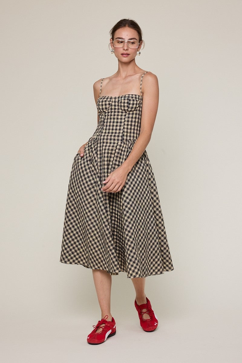 Mall Goth Dreams Midi Dress