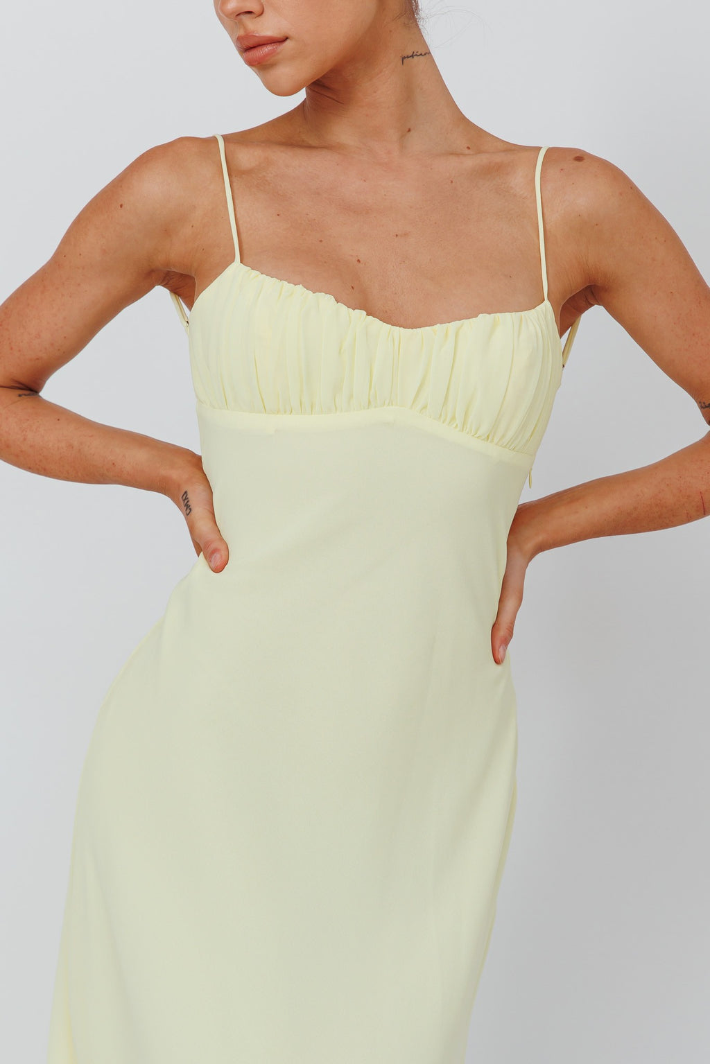 Elara Open Twist Maxi Dress