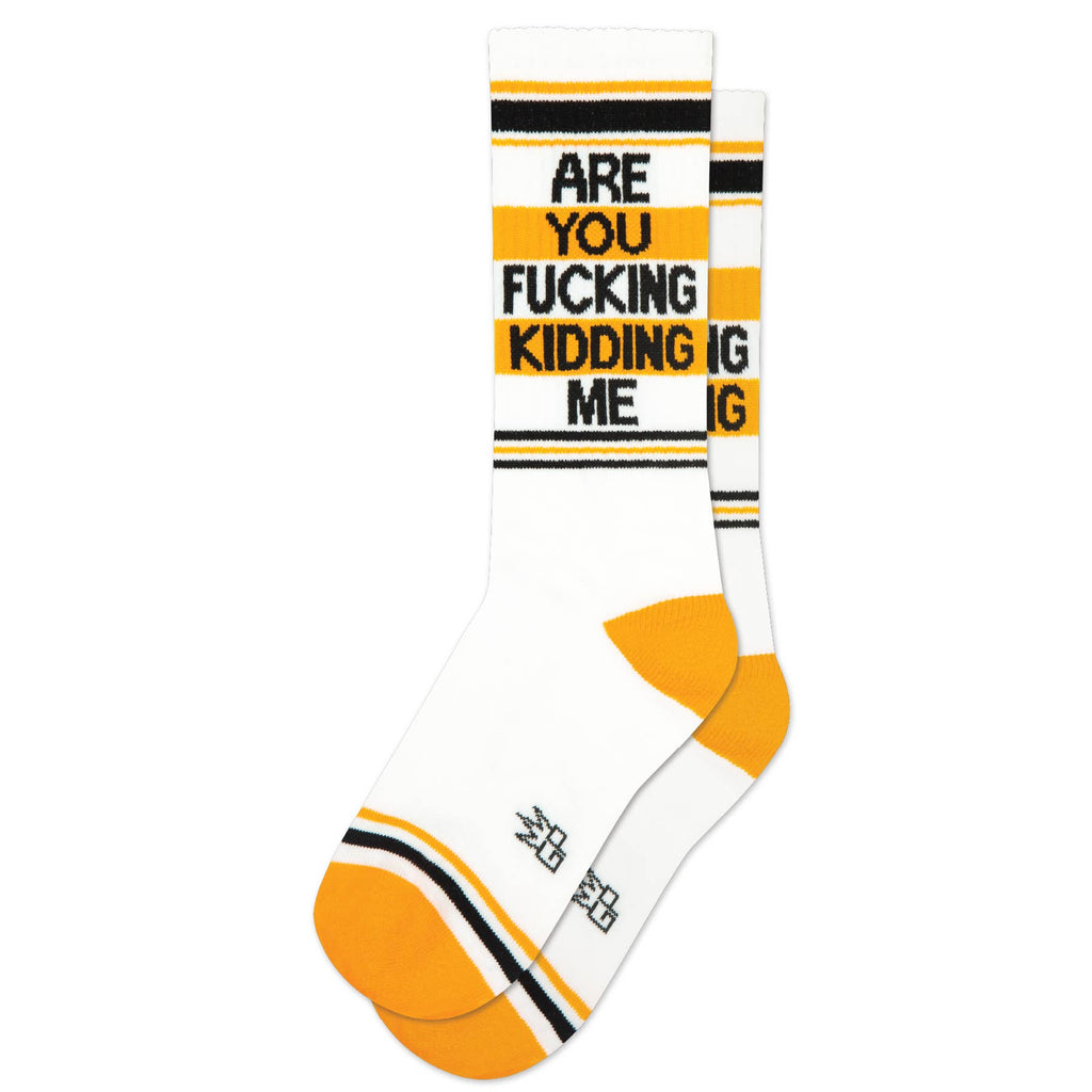 Are You Fucking Kidding Me Gym Crew Socks