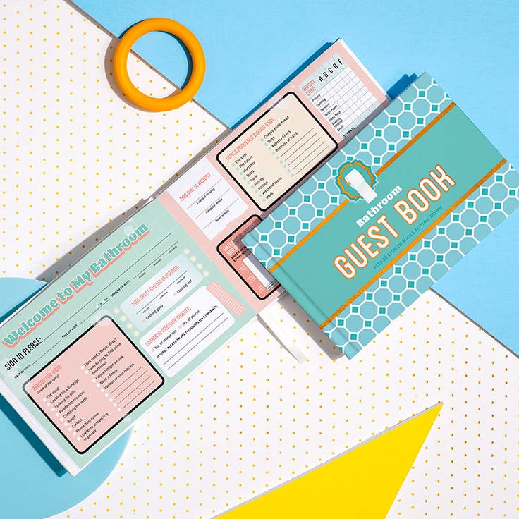 Knock Knock Bathroom Guestbook