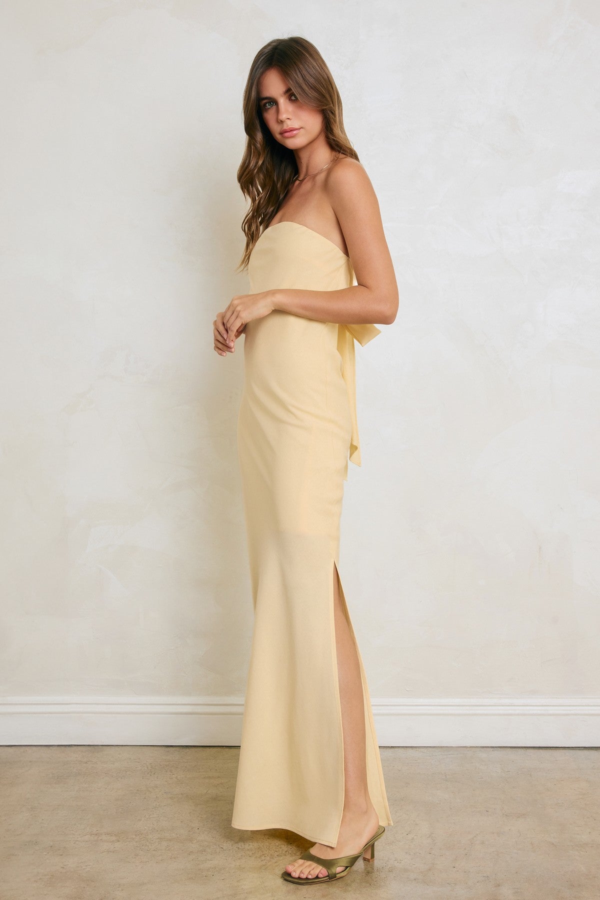 Barely Butter Maxi Dress