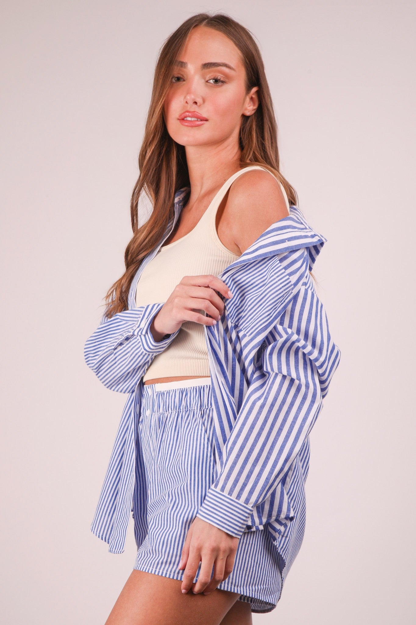 Stripe & Stroll Shirt and Short Set