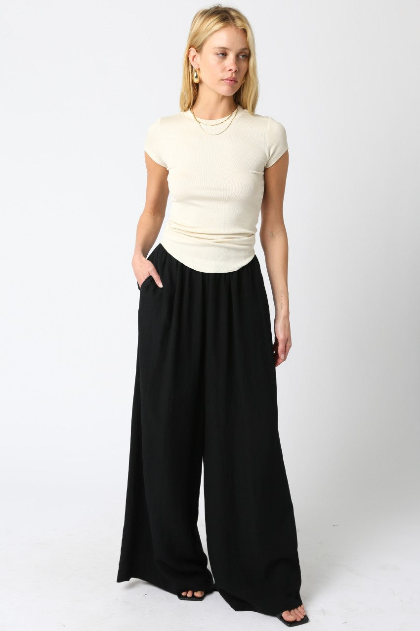 Serena Ribbed Cap Sleeve Top