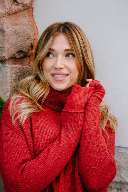 Free People Tommy Turtle Knit Top