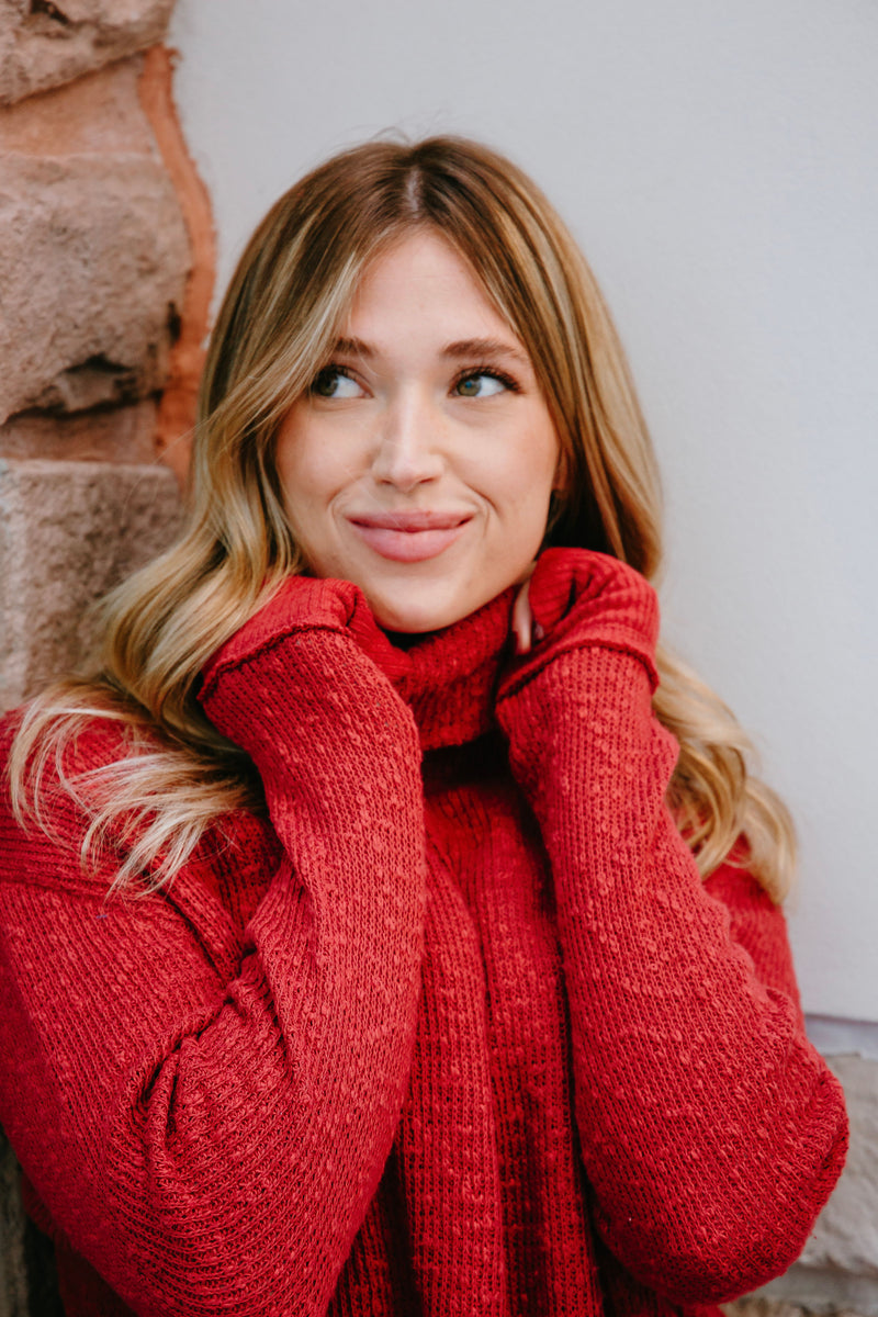 Free People Tommy Turtle Knit Top