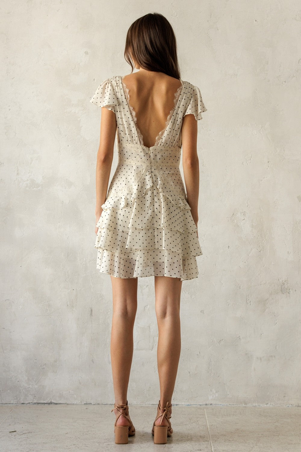 Midnight Polka Mini Dress