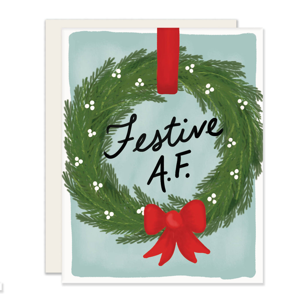 Festive A.F. Christmas Card