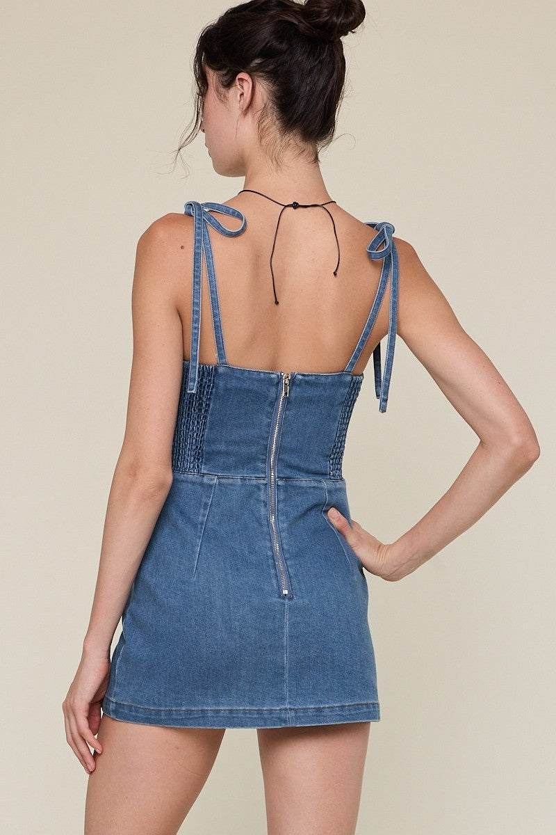 Downtown Denim Mini Dress