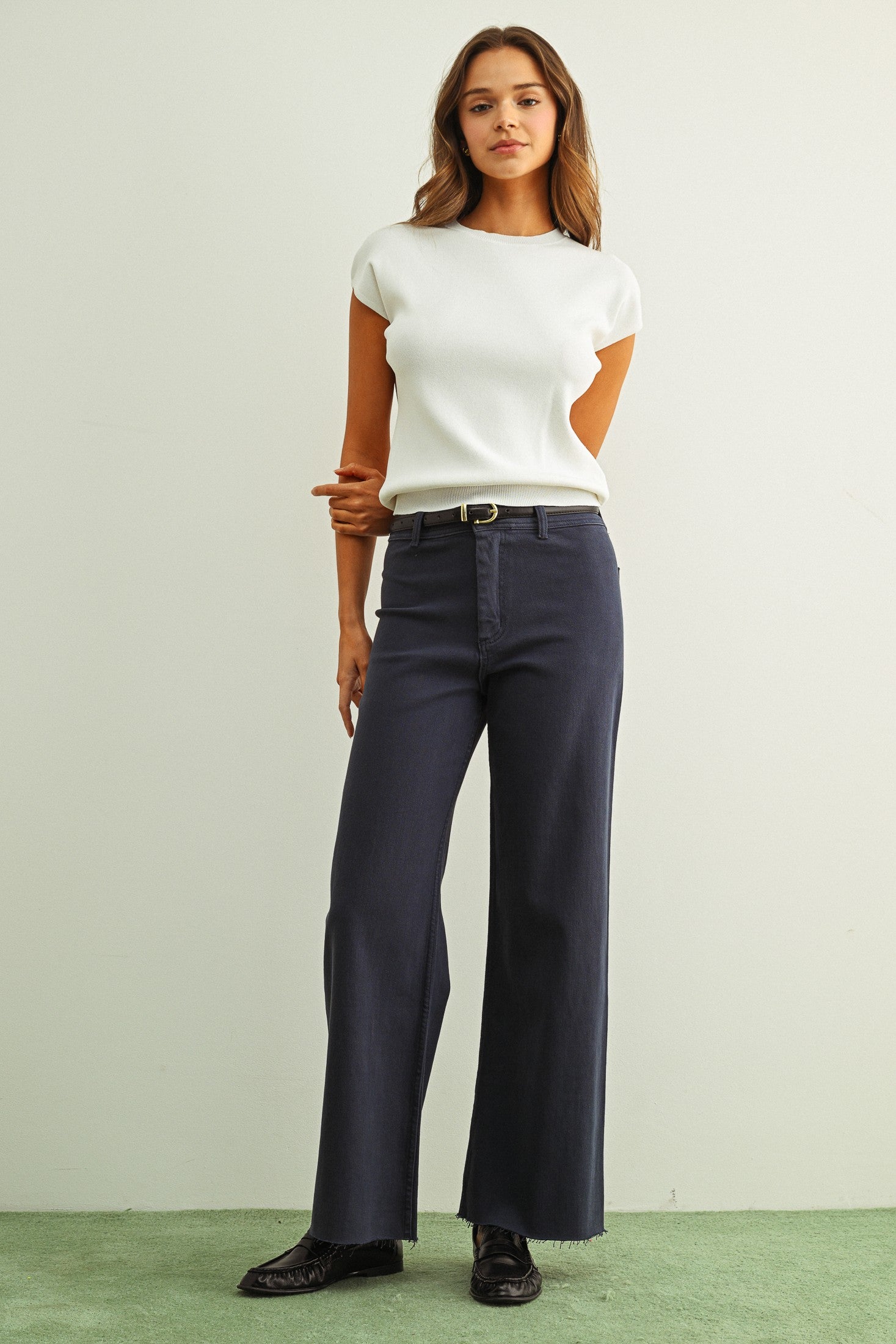 パンツ BEEDEN JQ WIDE STRAIGHT DENIM All Day Straights Wide Leg Jean – Brightside Boutique
