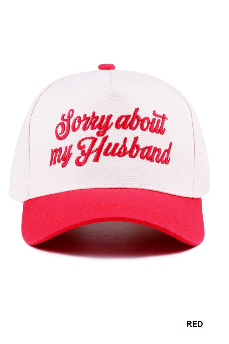 Sorry About My Husband Two Tone Snapback