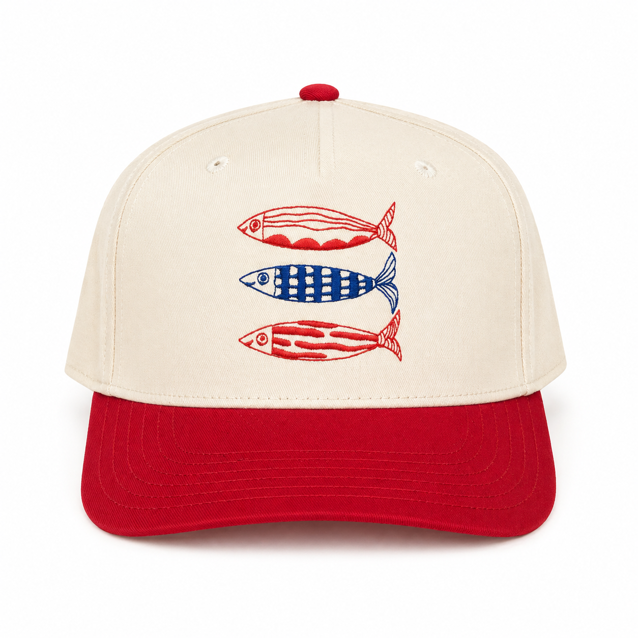 Red White & Blue Fish 4th of July hat
