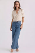 Camille Lace Trim Top