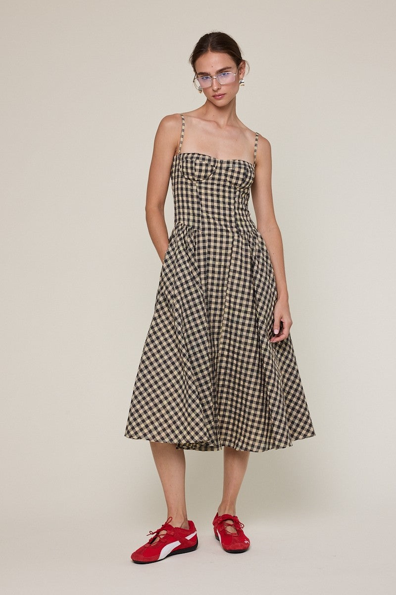 Mall Goth Dreams Midi Dress