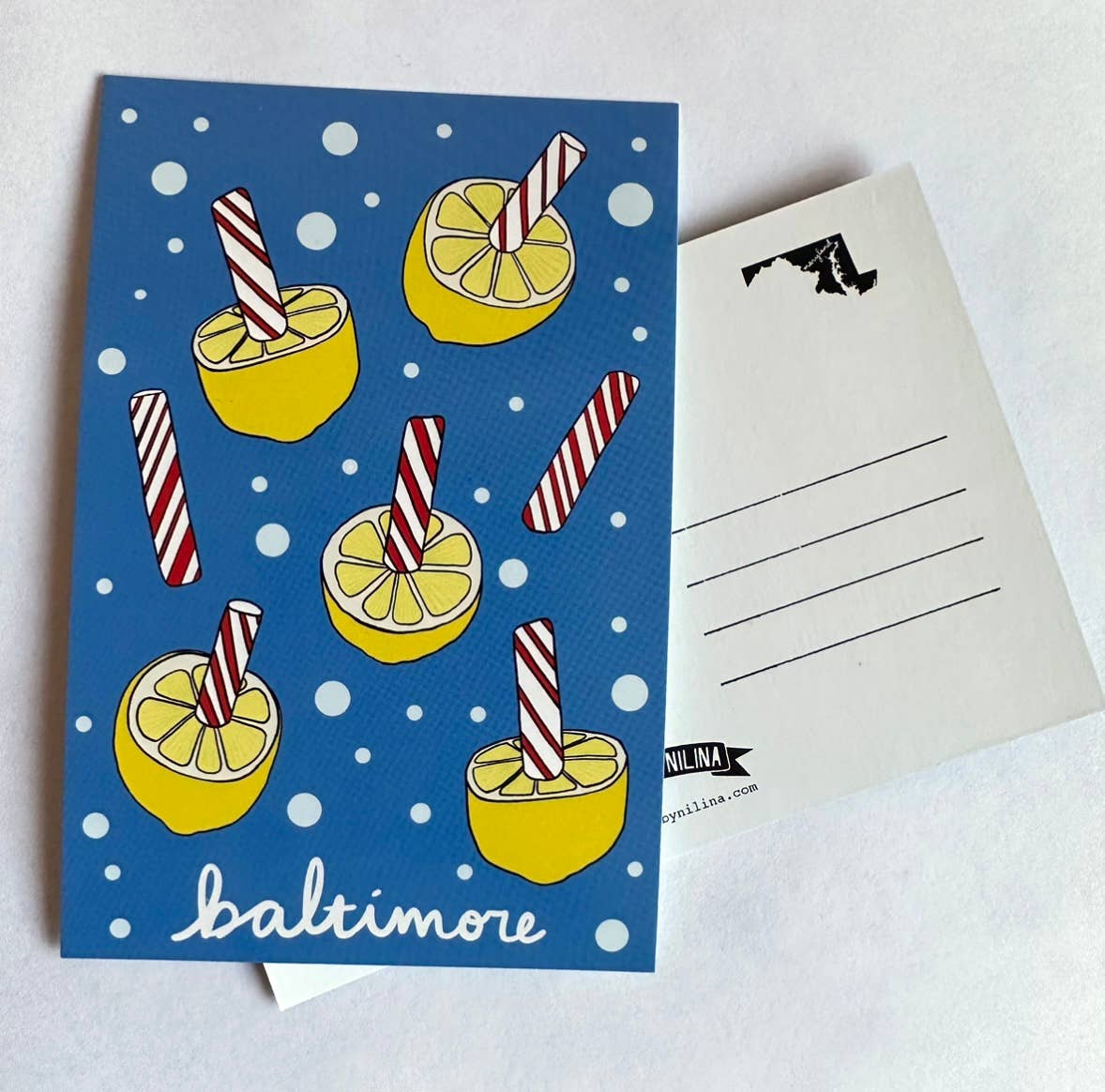 Baltimore Lemon Stick Postcard