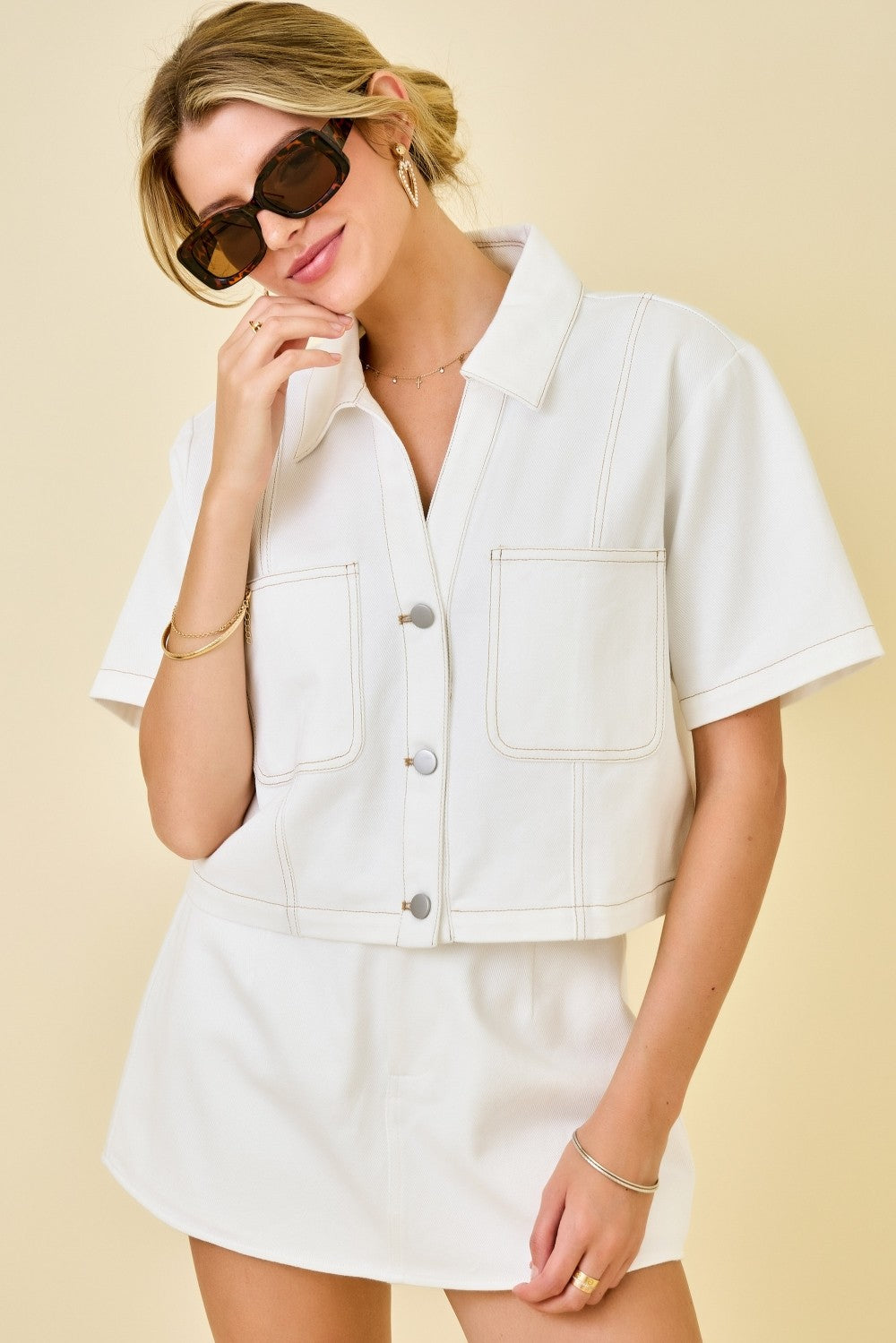 Dockside Denim Crop Jacket