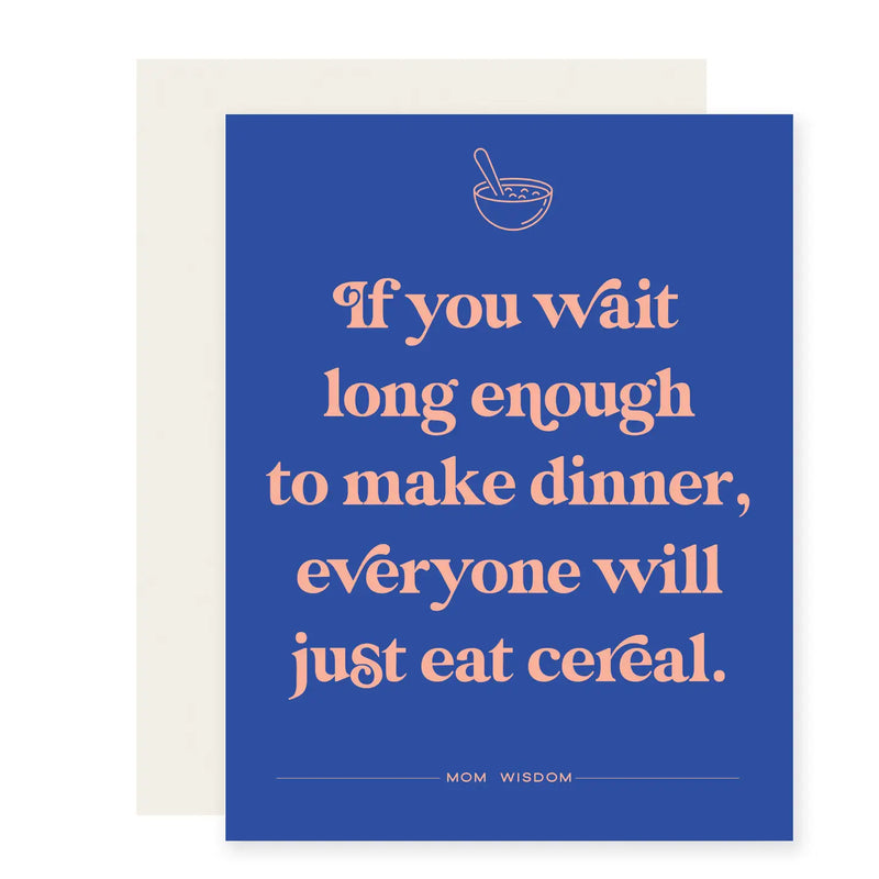 Cereal For Dinner Mother’s Day Card