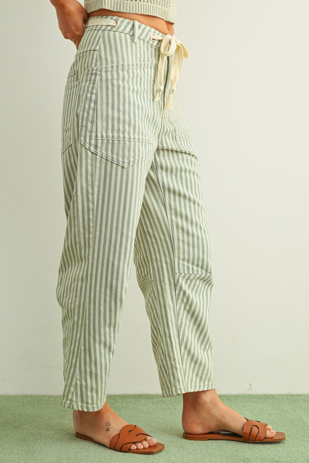 Coastal Stripe Barrel Pant