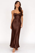 Opaline Twist Satin Maxi Dress