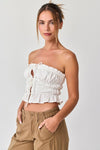 The Aurora Ruffle Cropped Top