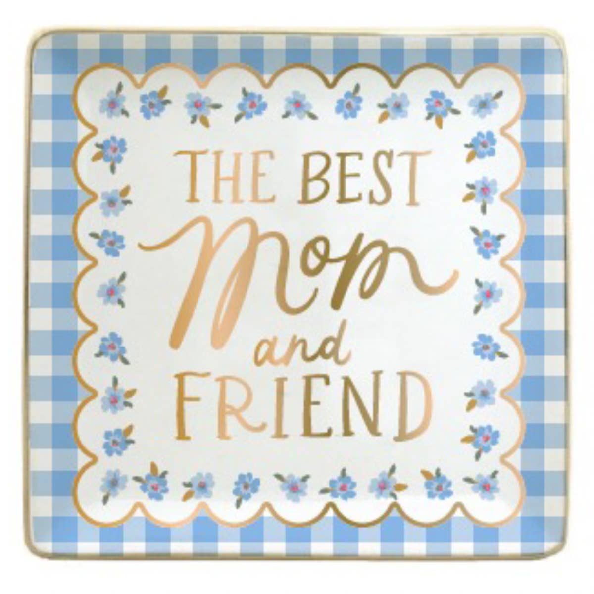 Best Mom and Friend Ceramic Trinket Tray