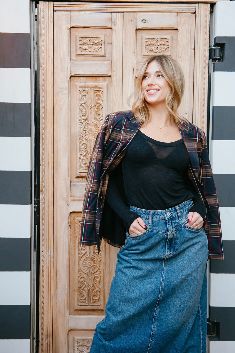 Steve Madden Frida Plaid Jacket