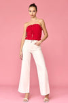 The Aurora Ruffle Cropped Top