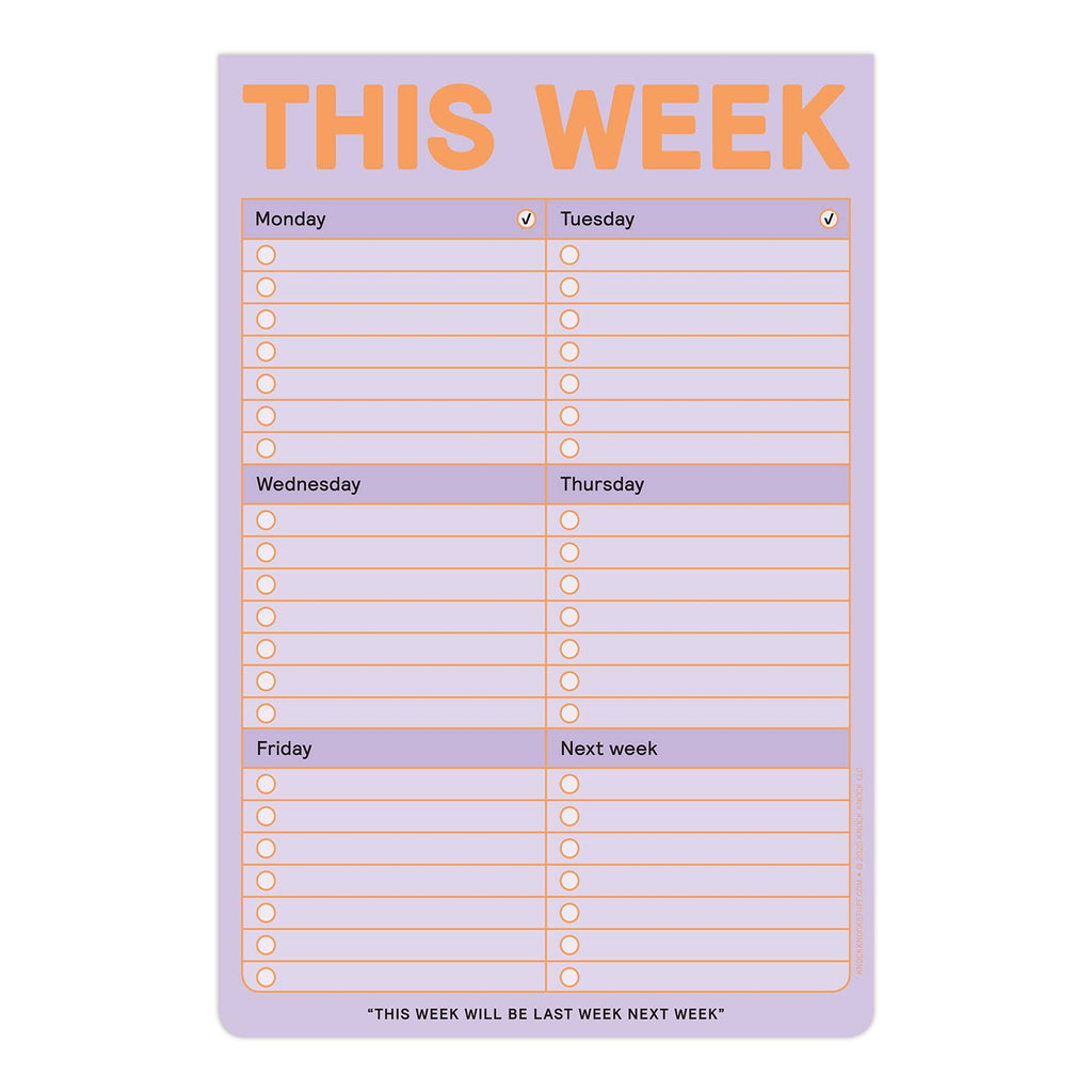 This Week Notepad