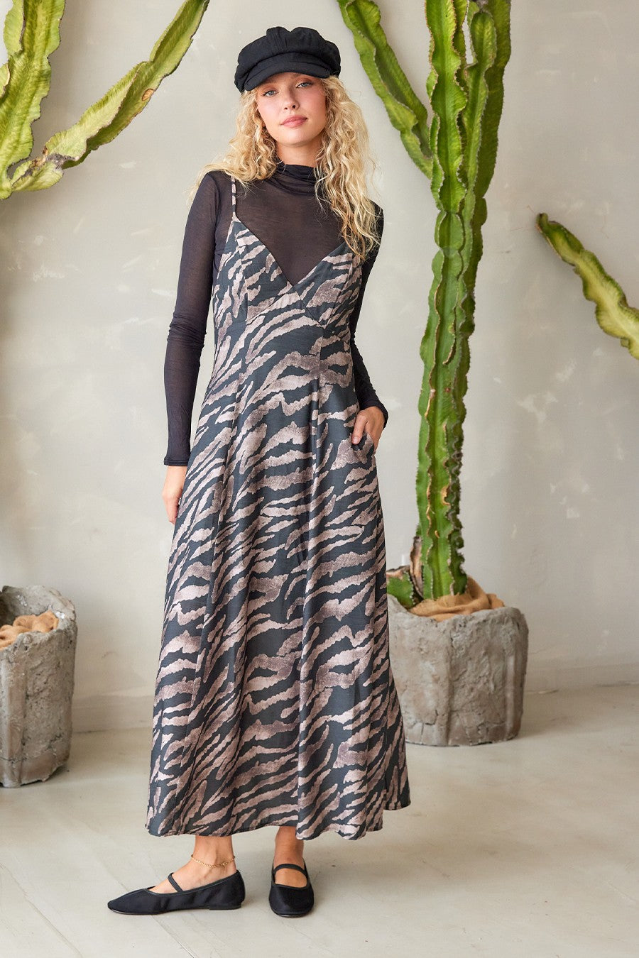 Beverly Hills Safari Maxi Dress