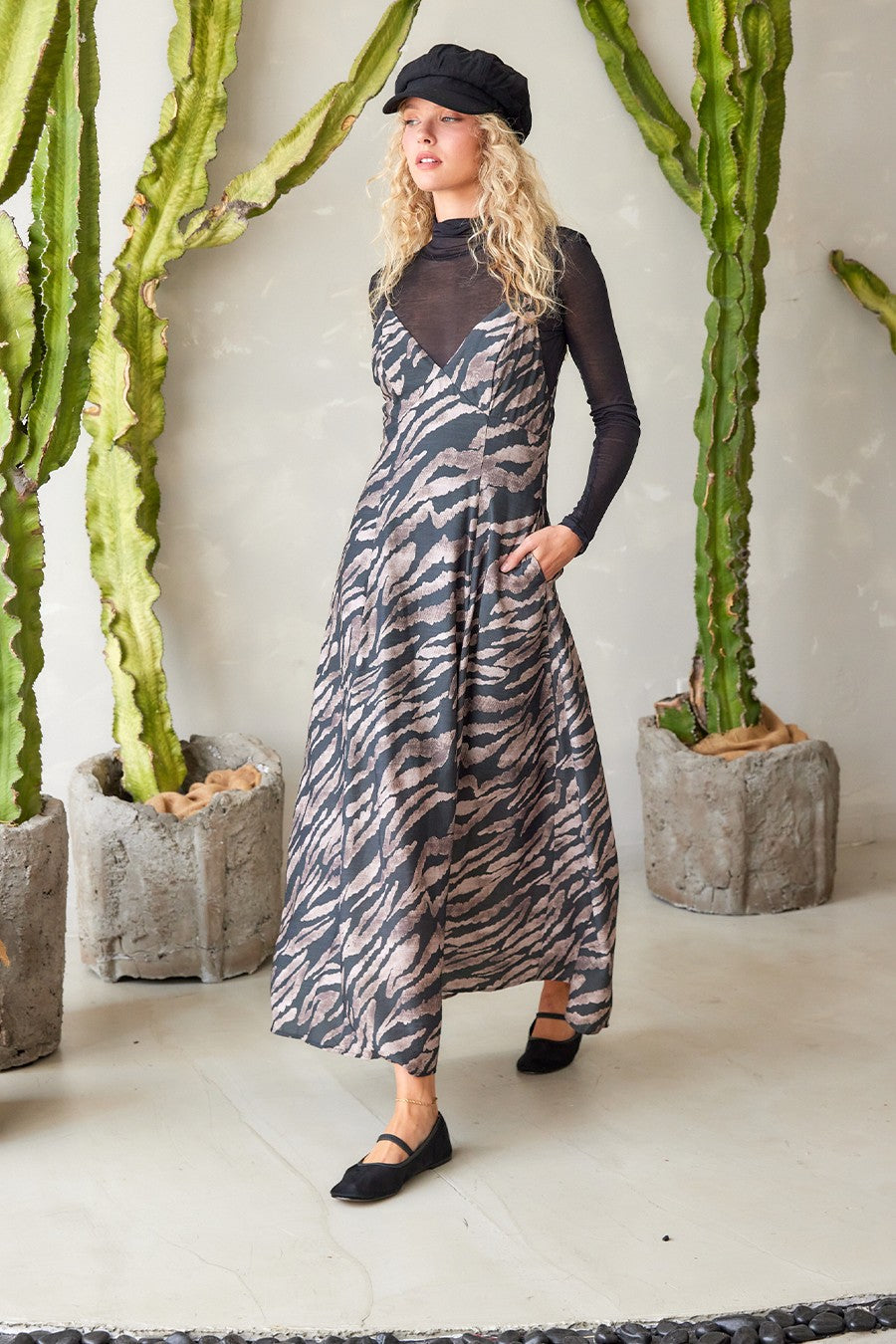 Beverly Hills Safari Maxi Dress