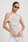Offbeat Elegance Tunic Top