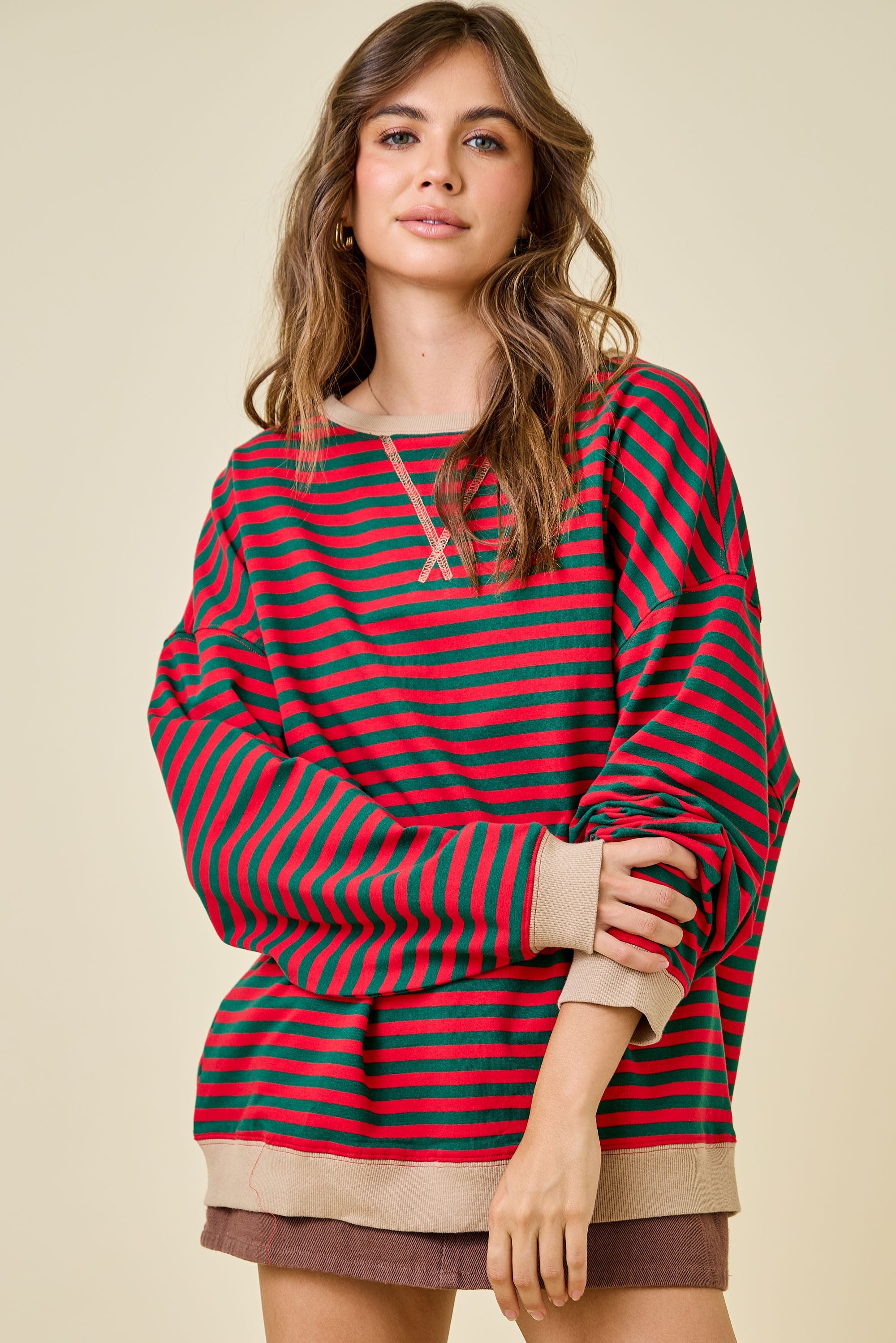 Heritage Contrast Stripe Pullover