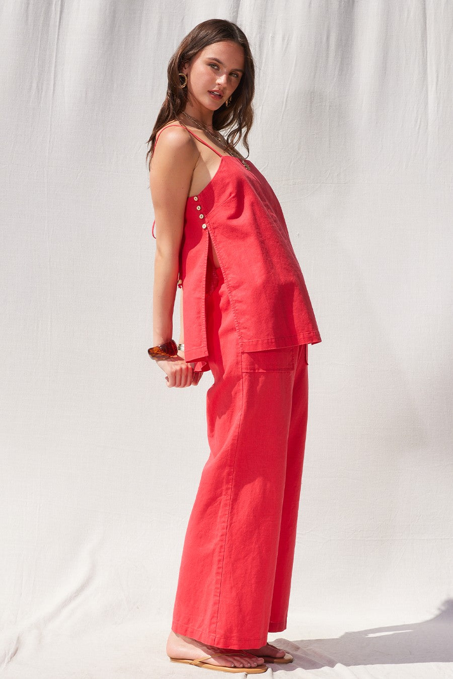 Sienna Ensemble Linen Top and Pants Set