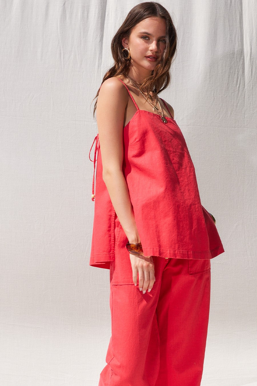 Sienna Ensemble Linen Top and Pants Set