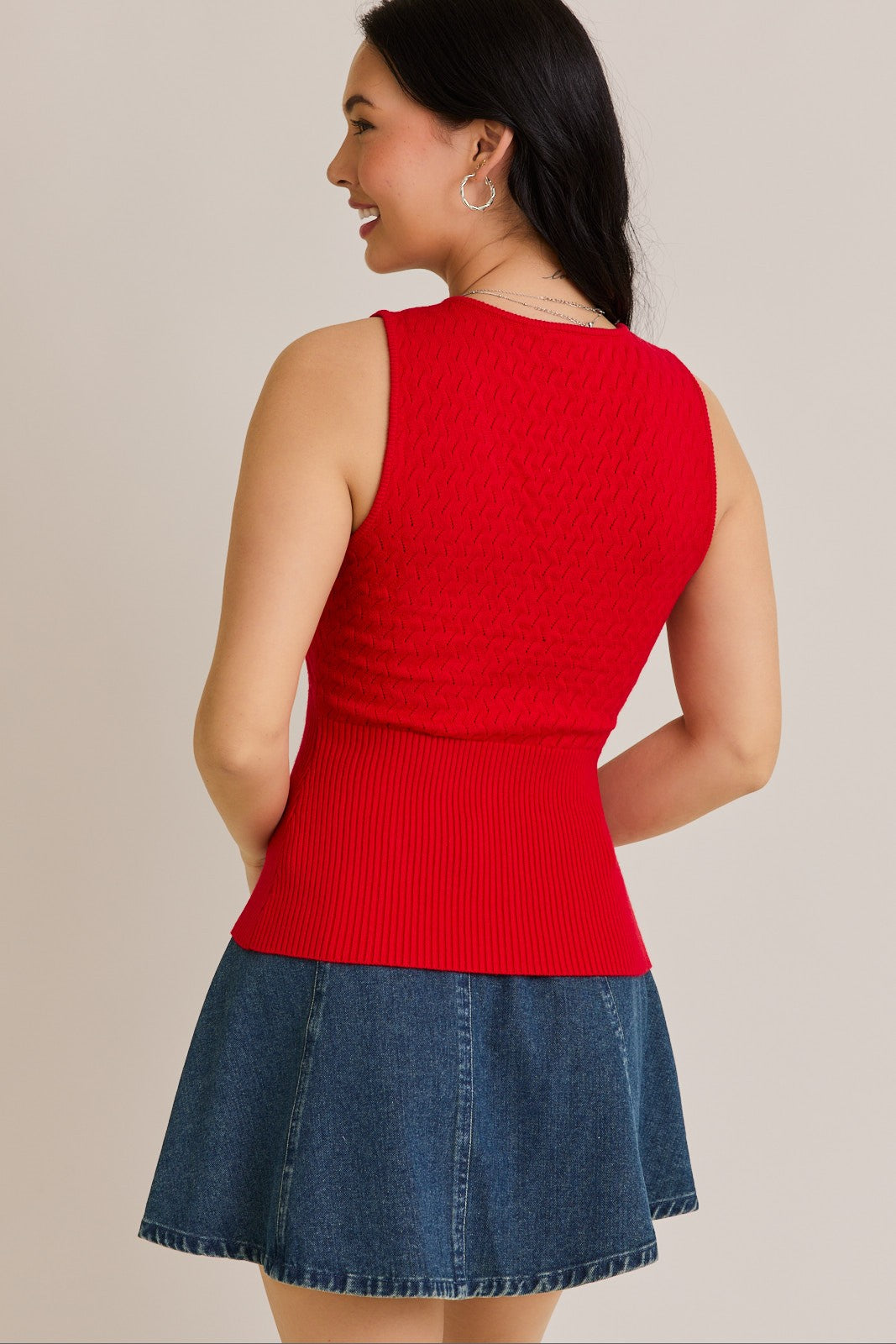 Pointelle Project Tank Top