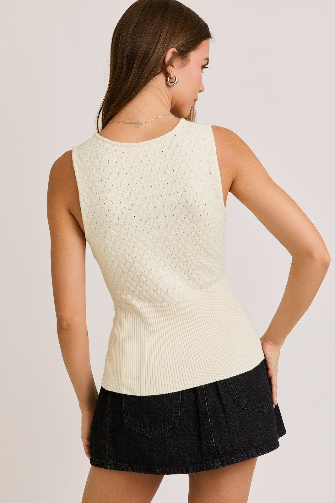 Pointelle Project Tank Top