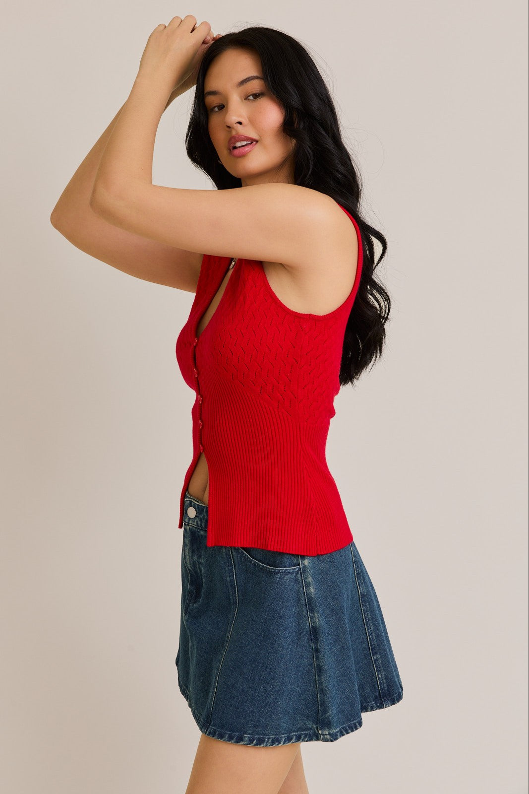 Pointelle Project Tank Top